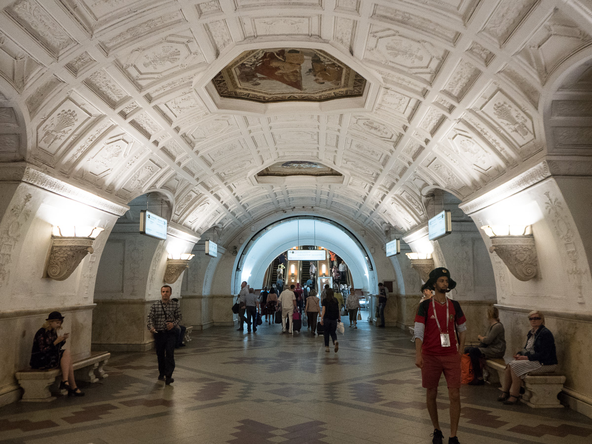 Moscow metro Belorusskaya Moskovan metro