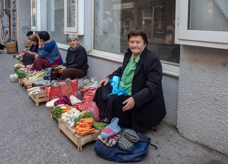 Katukauppiaita Sarajevossa