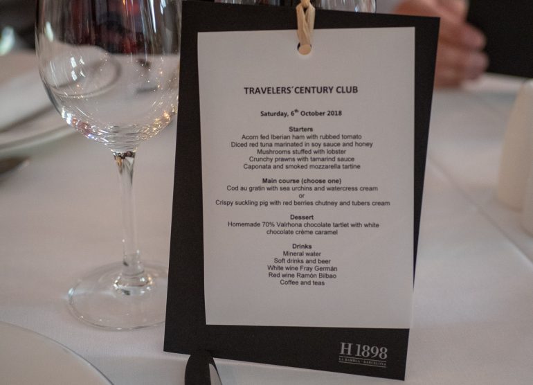 Travelers Century Club International Meeting in Barcelona 2018