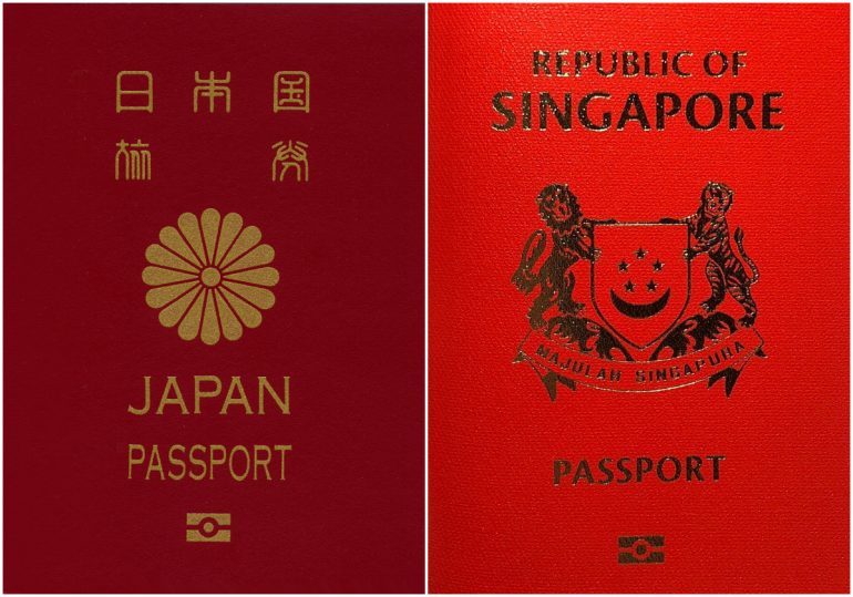 Japani ja Singapore passit Suomen passi 2019