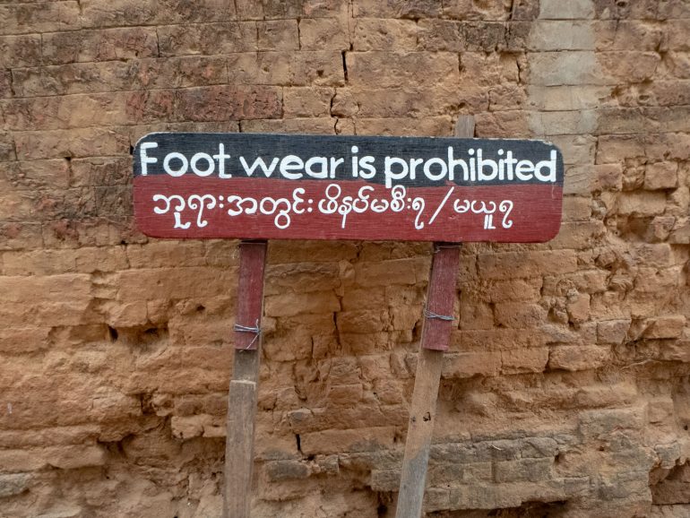 Myanmar paljaat varpaat Myanmar kustannukset