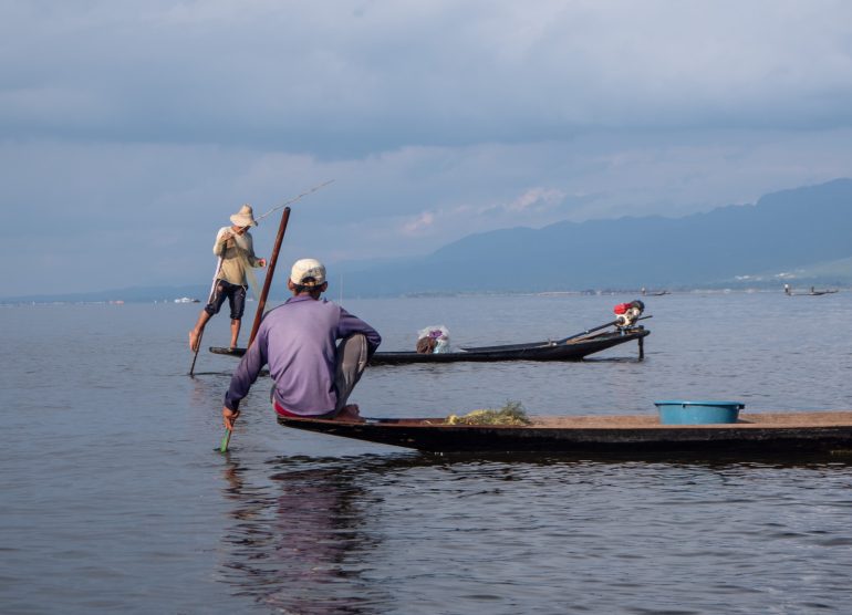 Inle Myanmar kalastajat