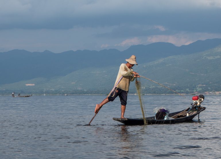 Inle Myanmar kalastajat