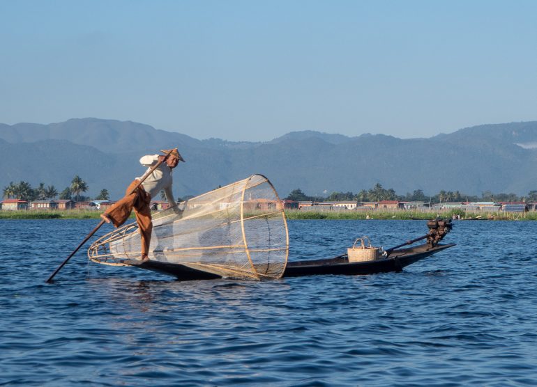 Inle Myanmar kalastajat