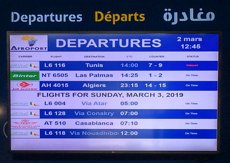 Nouakchott Kanarialta Mauritaniaan