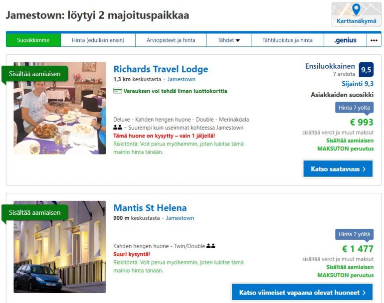 jamestown hotellit Saint Helena