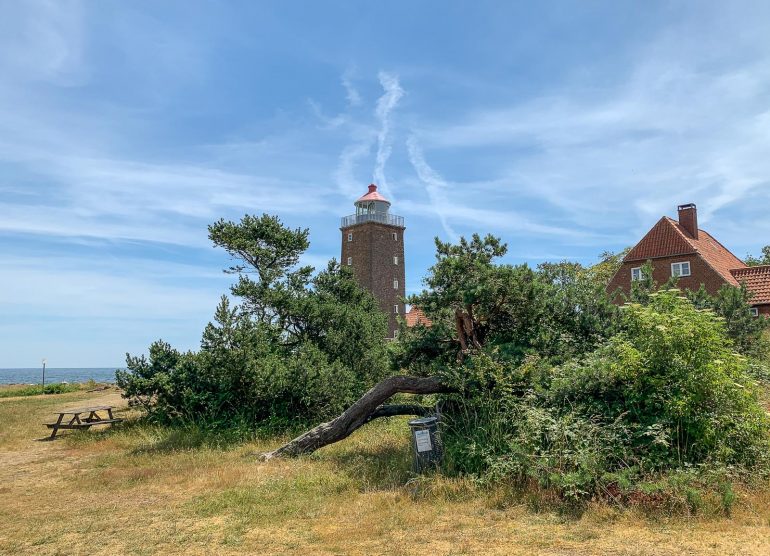 Svaneke Lighthouse Bornholm kirkot ja majakat