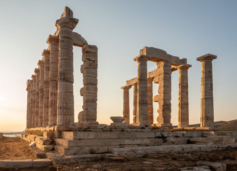 Temple of Poseidon Cape Sounion ja Poseidonin temppeli