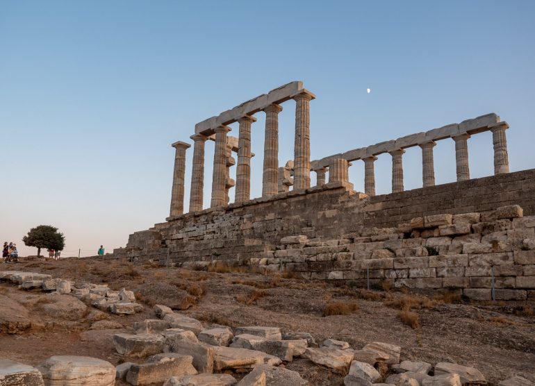Temple of Poseidon Cape Sounion ja Poseidonin temppeli