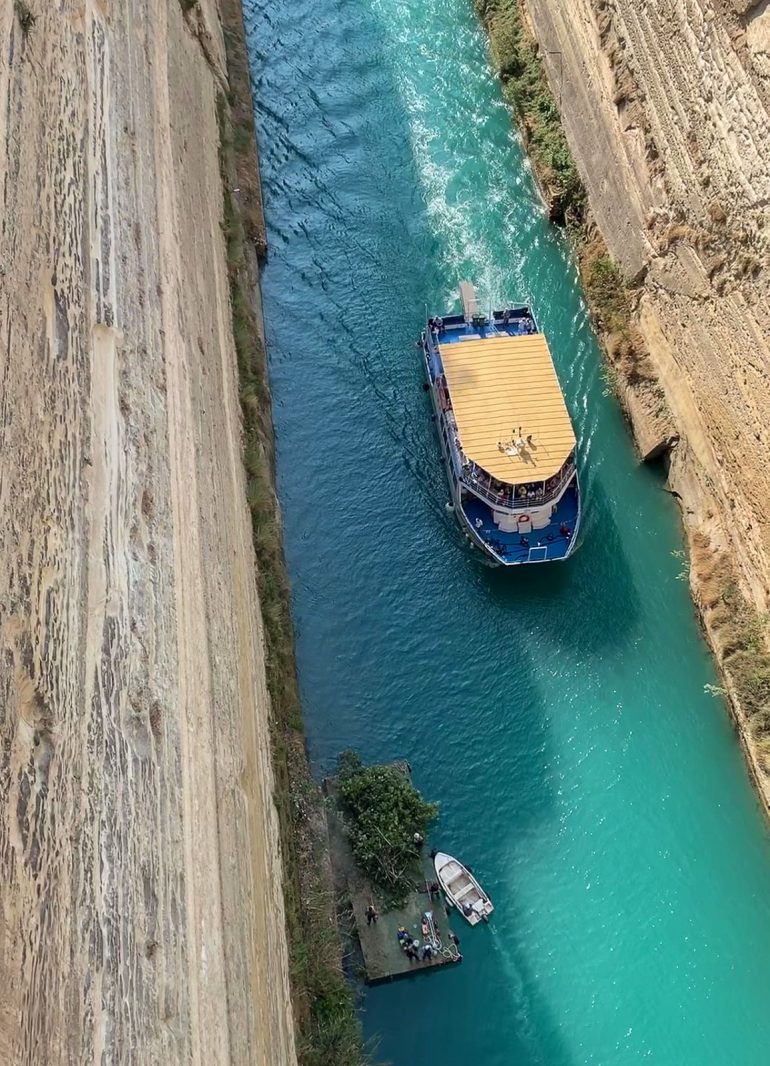 Korintin kanava Peloponnesos Korintti Epidauros Mykene