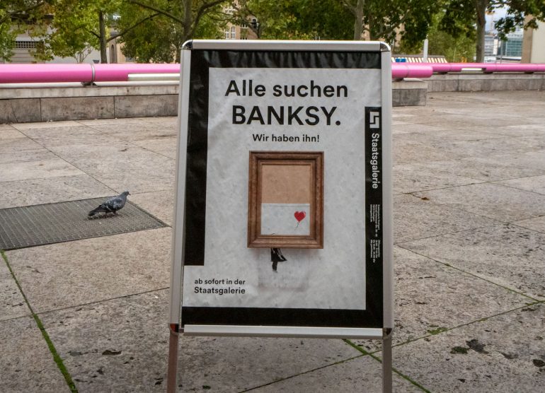 Banksy Love is in the Bin Stuttgart