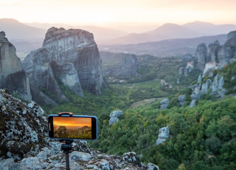 Meteora auringonlasku
