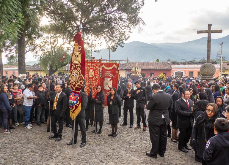 Antigua Merced-kirkko kulkue