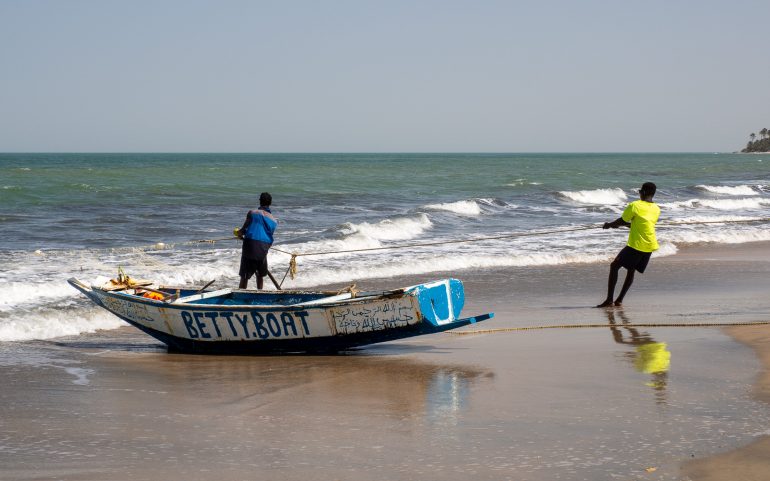 Kalastusta Gambiassa