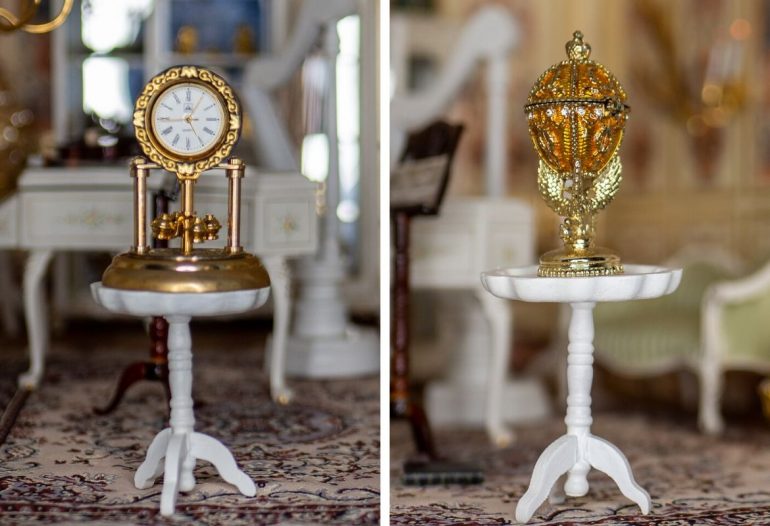 Pöytäkello ja viskiä