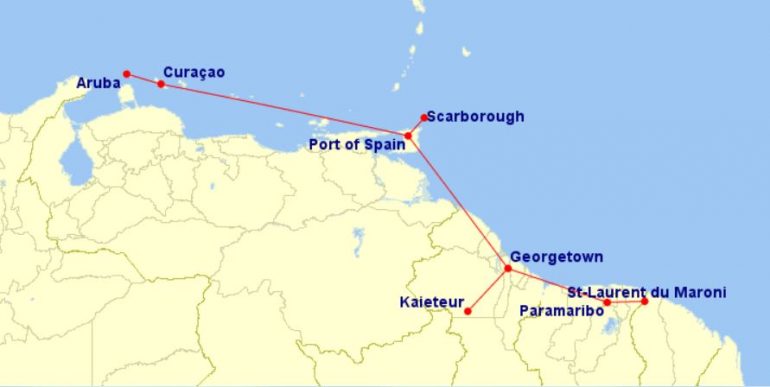 Lennot Etelä-Amerikka ja Karibia