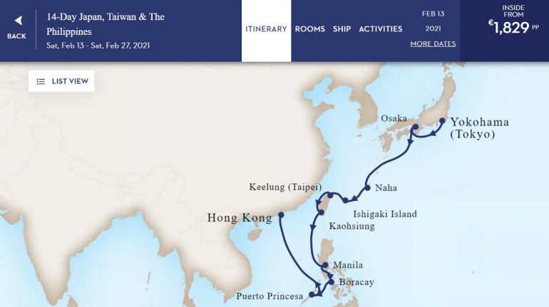 Noordamin risteily Tokiosta