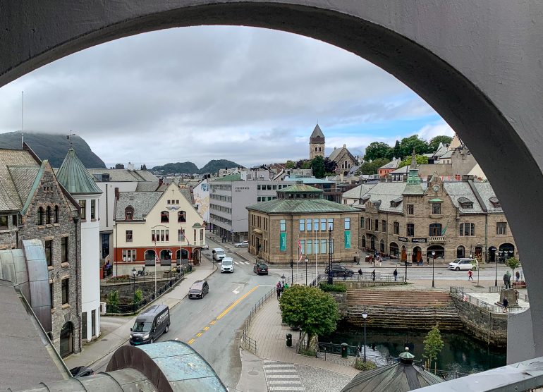 Näkymä First Hotel Atlantican parvekkeelta