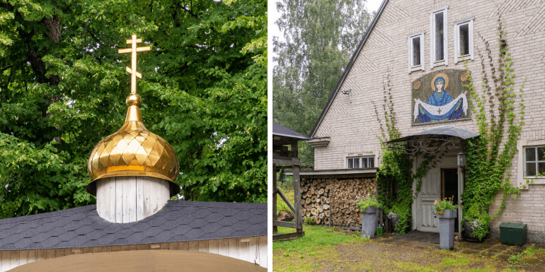 Pokrova Kirkkonummi - kirkon sisäänkäynti