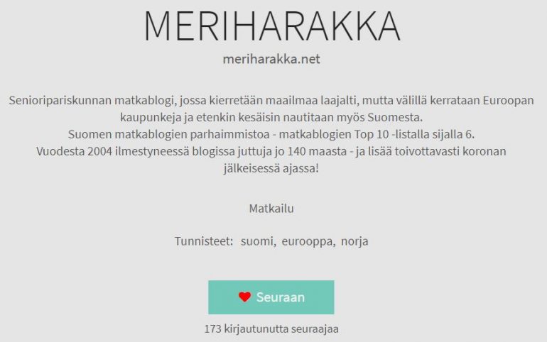 meriharakka blogit