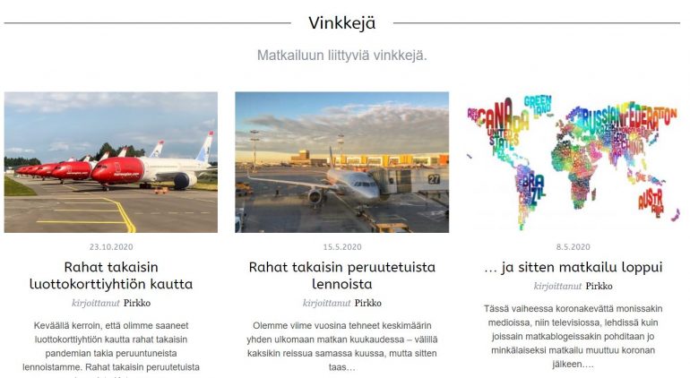 Meriharakka vinkkejä vanhat blogijutut